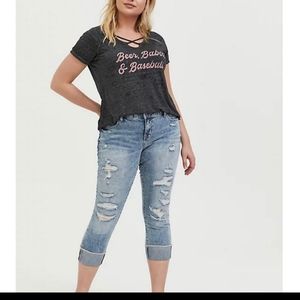 Torrid boyfriend crop